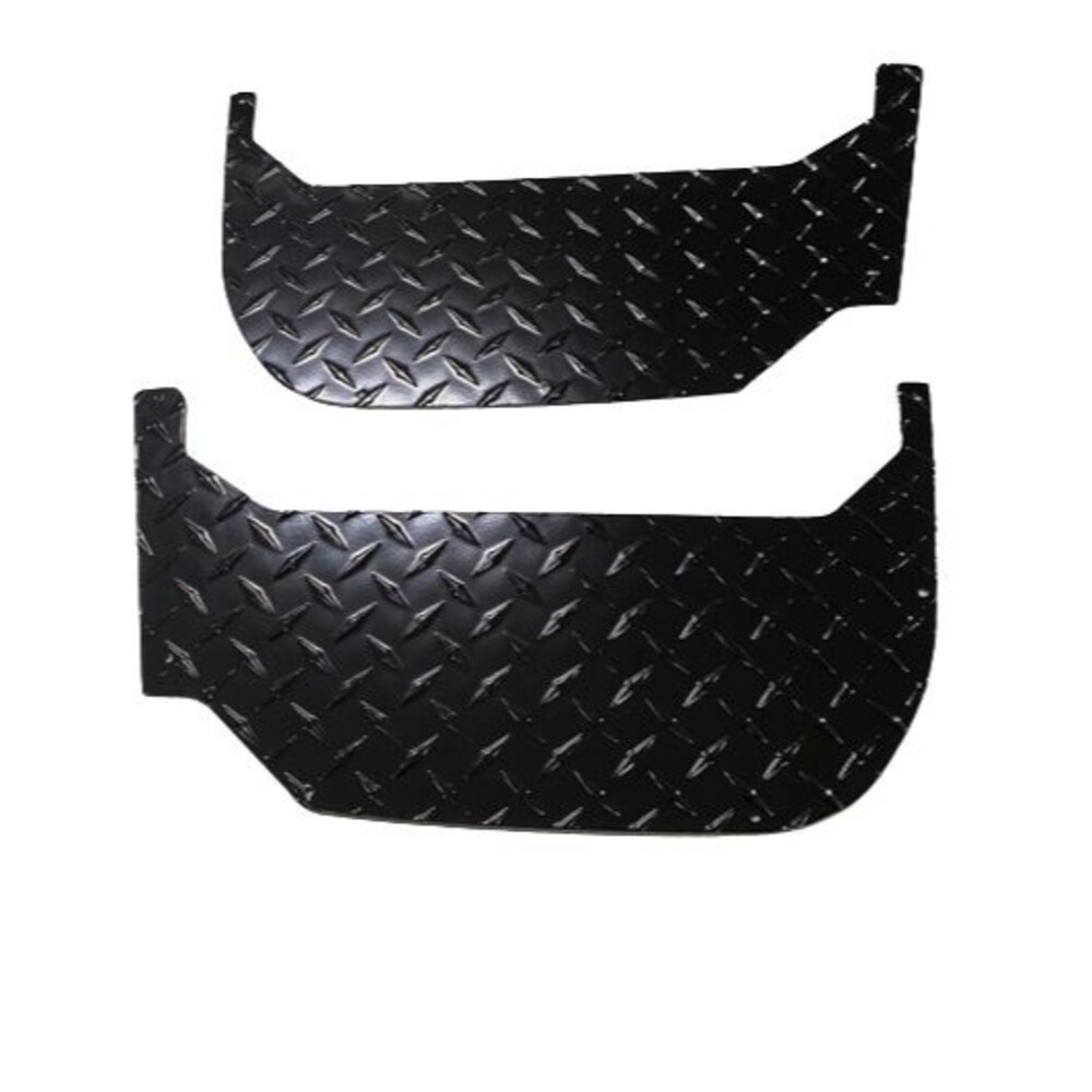 Yamaha RMAX Door Storage - cubby storage - Black Diamond Plate Pair X2 X4
